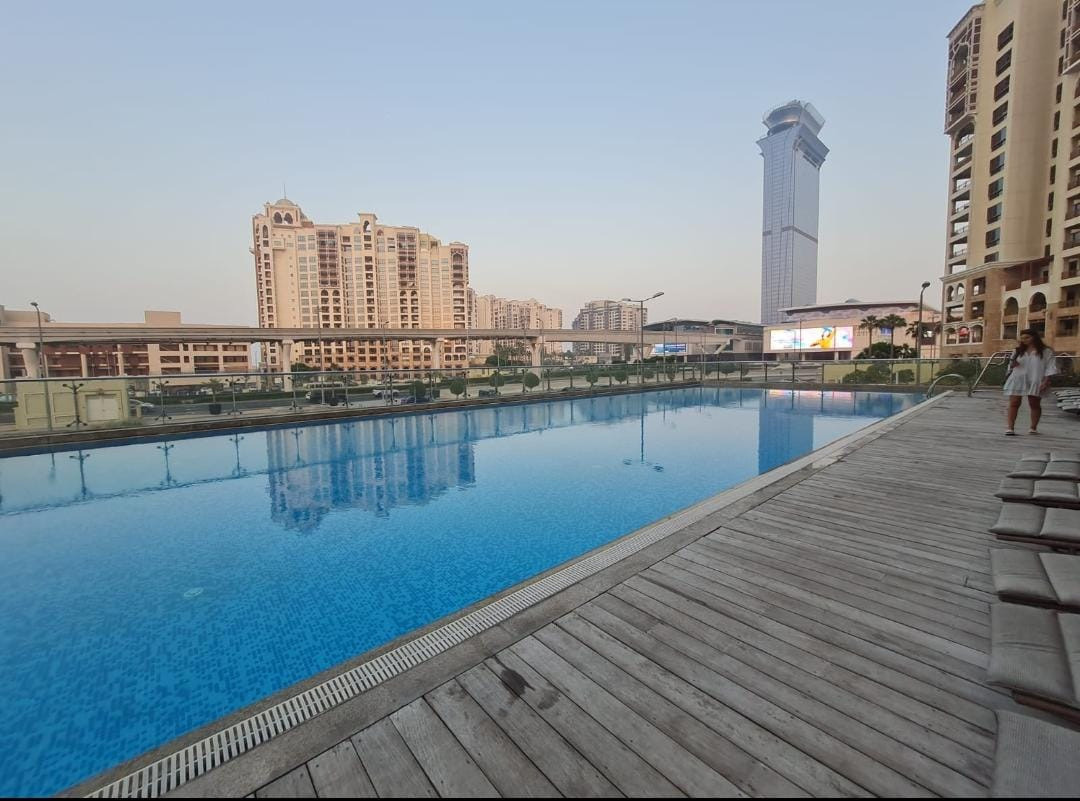 Palm Jumeirah| Sea and Dubai Eye view| Semi Furnished Studio