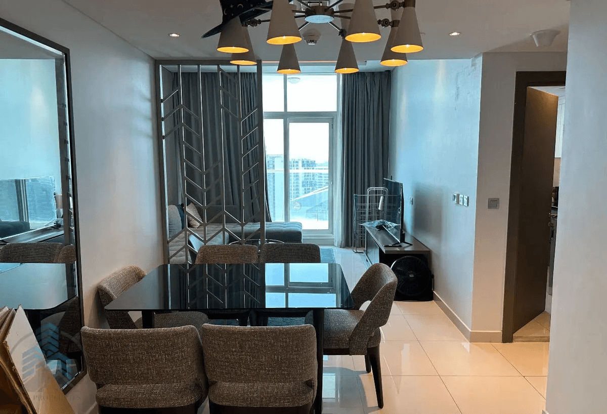 Furnished 1BR | Canal View | Vacant | High Floor 3