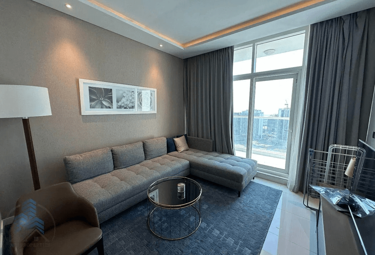 Furnished 1BR | Canal View | Vacant | High Floor 2